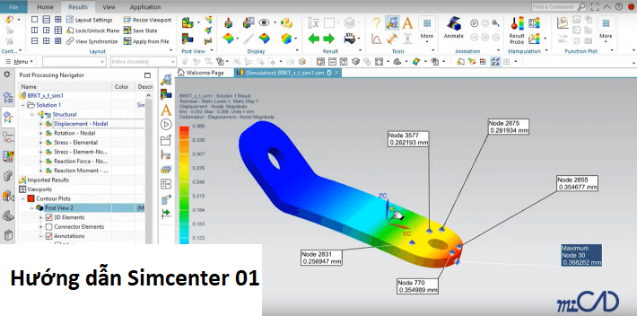 [Hướng dẫn Simcenter]-01-Phân Tích Ứng Lực – MICAD SOFTWARE CO.,LtD