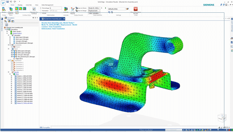 solid edge simulation phân tích cae