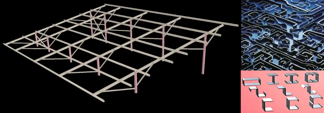 Các phần được tạo hình nguội thường được sử dụng cho các cấu trúc hỗ trợ năng lượng mặt trời gắn trên mặt đất.