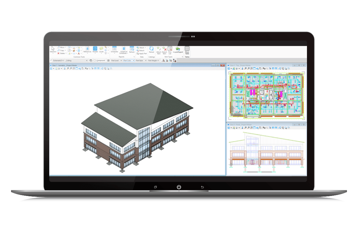 Màn hình OpenBuildings hiển thị mô hình phối hợp đa bộ môn, tái định nghĩa cách thức cộng tác trong thiết kế công trình